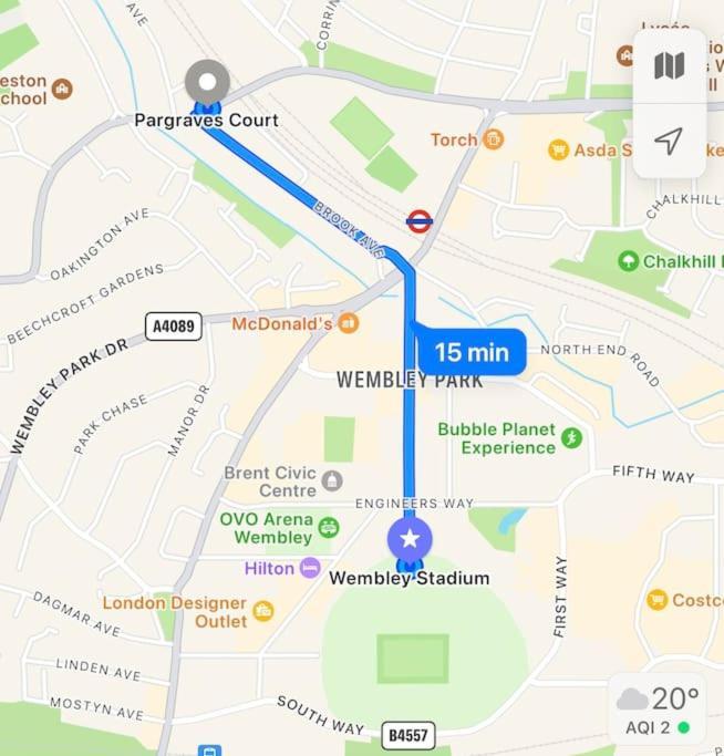 Gorgeous Flat 10 Min Walk To Stadium Free Parking Londra Esterno foto
